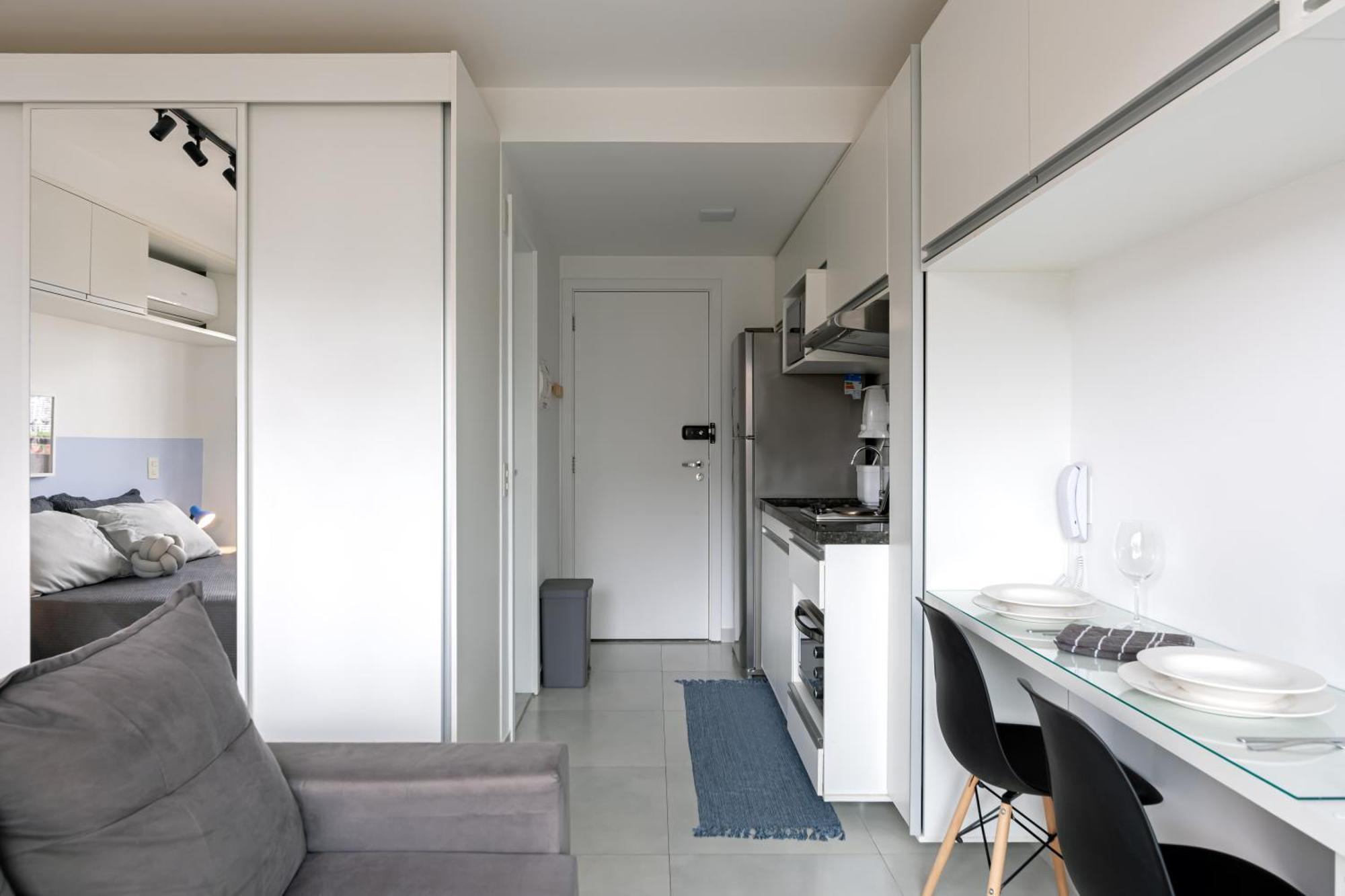 Apartamento Estudio Tranquilo Com Varanda - Moema São Paulo